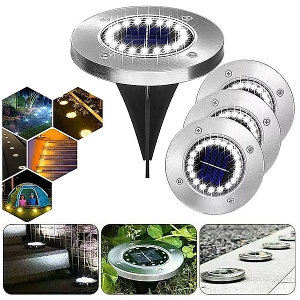 QUBEBU LED Solarleuchte 20 LEDs Solarleuchten günstig online kaufen
