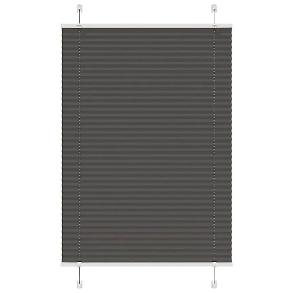 vidaXL Plissee Schwarz 90x150 cm Stoffbreite 89,4 cm Polyester 4015141 günstig online kaufen