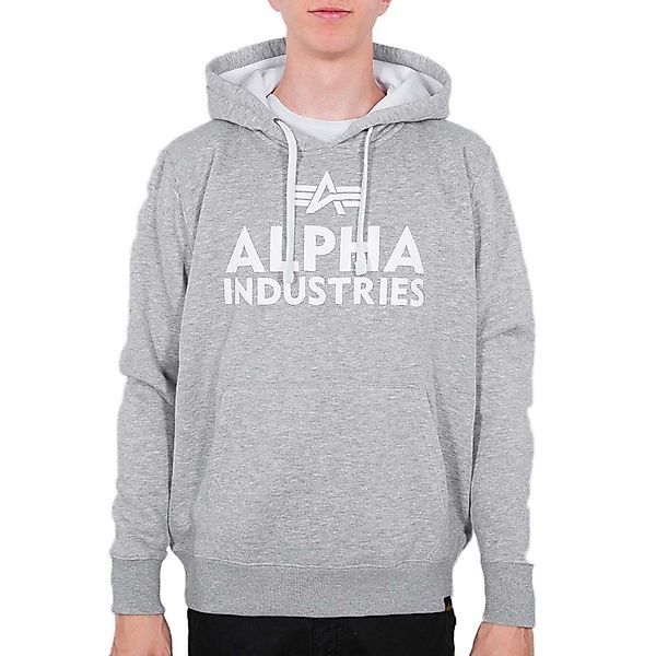 Alpha Industries Foam Print Kapuzenpullover XL Grey Heather günstig online kaufen