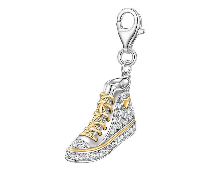 Glanzstücke München Charm-Einhänger Sneaker silber/gelbgold, mit Zirkonia günstig online kaufen