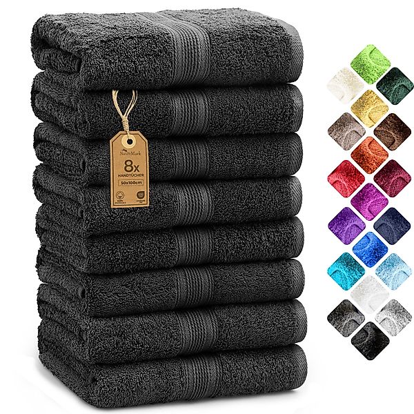 NatureMark Handtücher Handtuch 500gsm (8er-Set), 100% günstig online kaufen