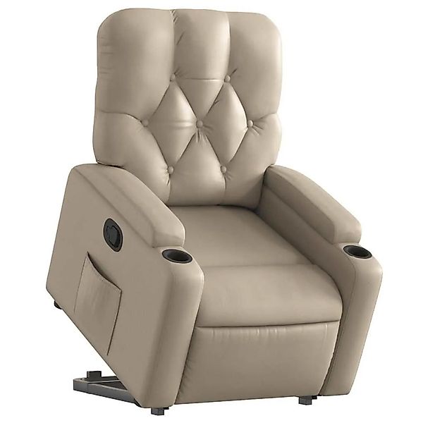 vidaXL Relaxsessel mit Aufstehhilfe Cappuccino-Braun Kunstleder 3204778 günstig online kaufen