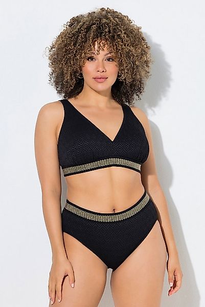 Ulla Popken Bügel-BH Bikini Goldborte Softcups Träger verstellbar günstig online kaufen