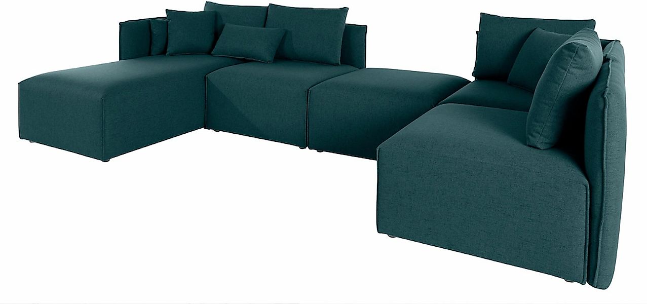 OTTO home Wohnlandschaft "Nöre U-Form" 5 Teile, in vielen Bezugsqualitäten günstig online kaufen