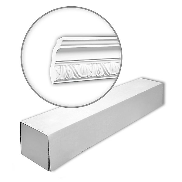 PROFHOME 150251 Eckleisten 1 Karton Set mit 21 Stuckleisten 42 m Weiß günstig online kaufen