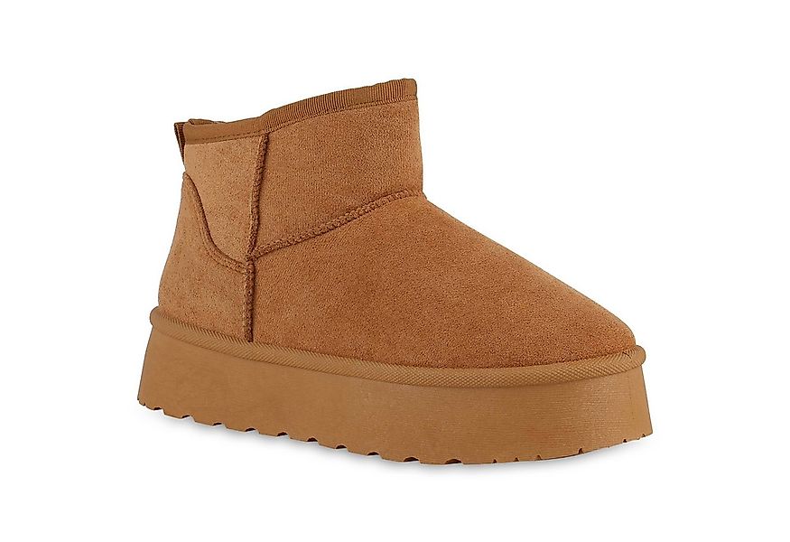 VAN HILL 840874 Winterstiefelette Damen Warm Gefütterte Winter Boots Bequem günstig online kaufen