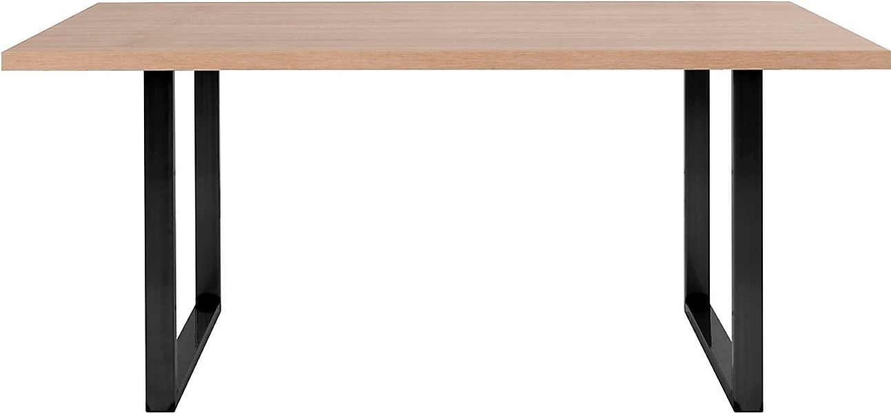 FORTE Esstisch, Breite 160 cm, Kufengestell im Industrial Look günstig online kaufen