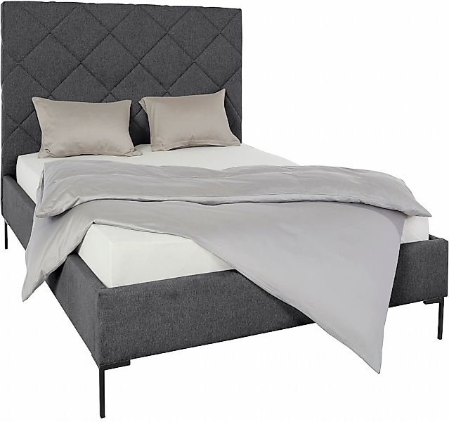 Home affaire Polsterbett "Charlott" Modernes Polsterbett mit oder ohne Latt günstig online kaufen