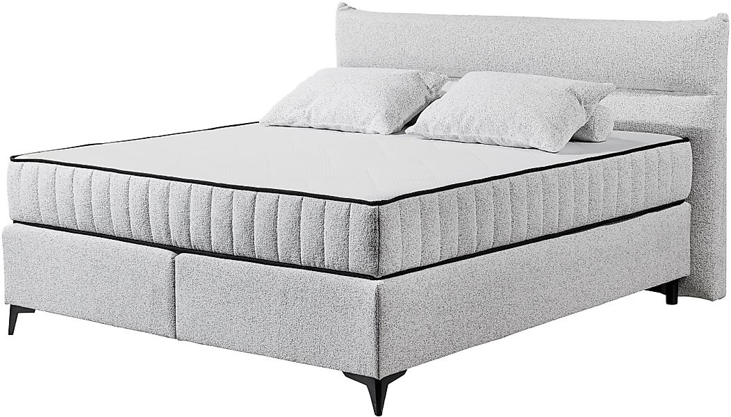 ED EXCITING DESIGN Boxspringbett »Vlieland« Premium 9-Zonen-Tonnentaschenfe günstig online kaufen