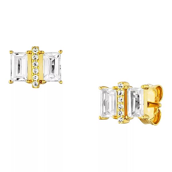 CAÏ Paar Ohrhänger "925 Sterling Silber vergoldet mit Weißtopas" günstig online kaufen