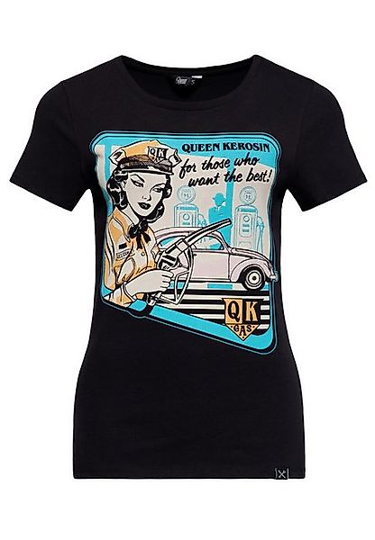 QueenKerosin Print-Shirt QK Gas (1-tlg) im Retro-Look günstig online kaufen