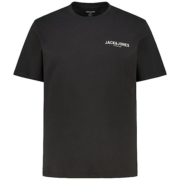Jack&Jones T-Shirt mit Label-Print Farbe schwarz Größe: 6XL günstig online kaufen