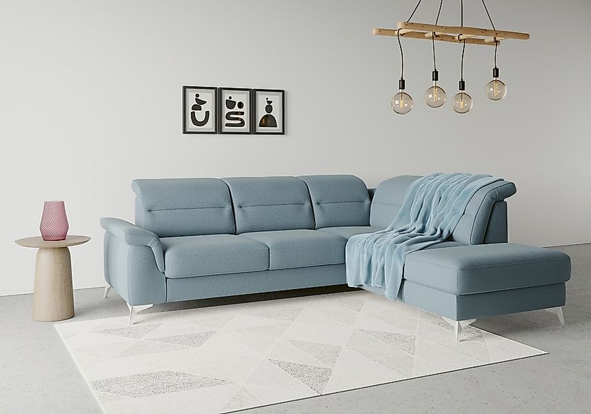 sit&more Ecksofa "Sinatra L-Form", mit Ottomane, optional mit Kopfteilverst günstig online kaufen