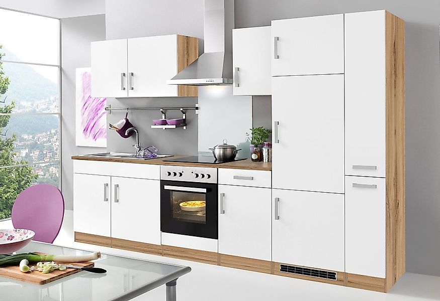 KOCHSTATION Küchenzeile »KS-Toronto«, Breite 300 cm, mit E-Geräten günstig online kaufen