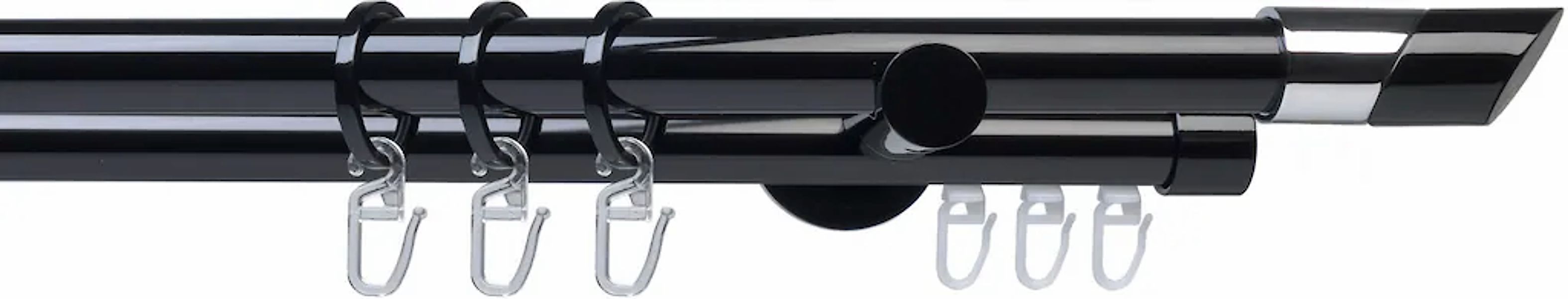 Liedeco Gardinenstange "Fertigstilgarnitur 20 mm Piano Gibraltar" Ø 2 mm 2 günstig online kaufen