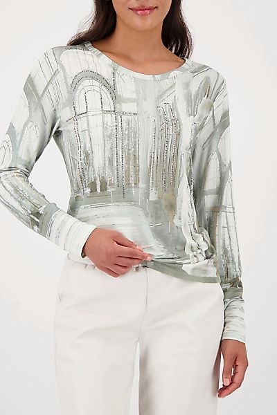 Monari Langarmshirt "Shirt Gallery allover" Regular fit mit Rundhalsausschn günstig online kaufen