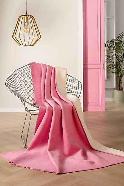 Biederlack Wohndecke »Wohndecke Doubleface«, mit geketteltem Zierstich günstig online kaufen