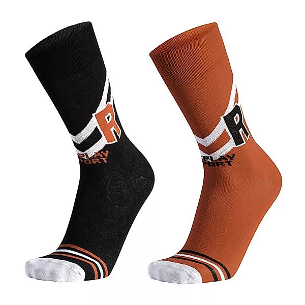 Replay Casual Socks 2 Pairs EU 43-46 Black / Red günstig online kaufen