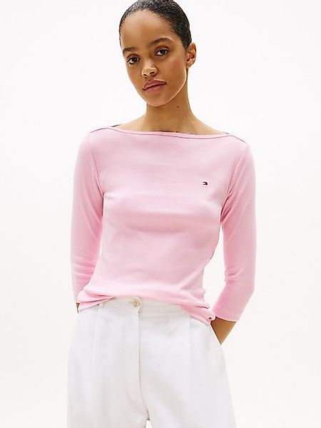 Tommy Hilfiger 3/4-Arm-Shirt NEW CODY SLIM BOAT-NK 3/4SLV mit Logostickerei günstig online kaufen