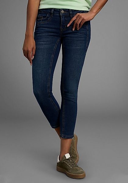 Arizona 7/8-Jeans mit Keileinsätzen extra-enger Schnitt, Used-Look-Waschung günstig online kaufen