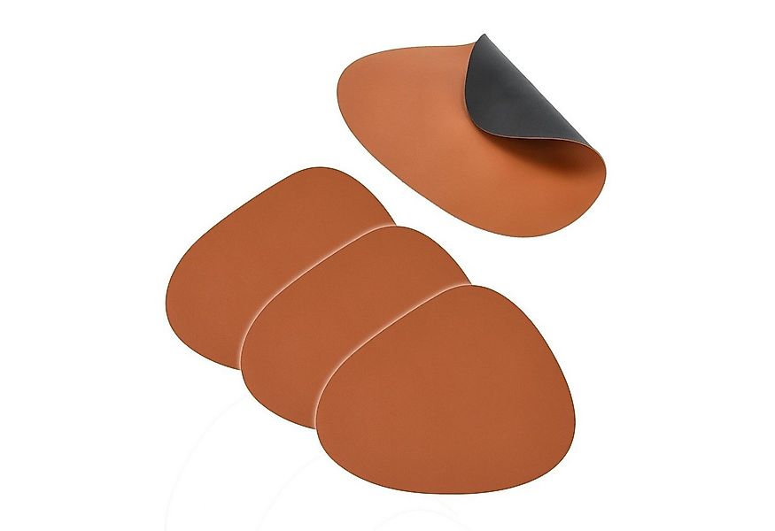 HTI-Living Platzset Tischset 4-teilig Karamell / Schwarz, (Set, 4 Platzdeck günstig online kaufen