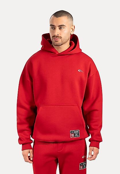 Smilodox Hoodie Rayk, Kapuzenpullover mit Logo und großem Rückenprint, Käng günstig online kaufen