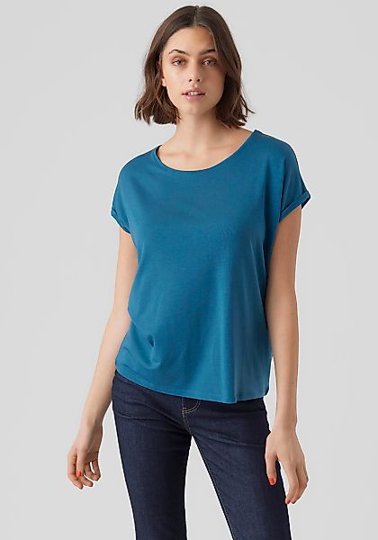 Vero Moda Rundhalsshirt VMAVA PLAIN SS TOP GAJRS NOOS Materialmix, regular günstig online kaufen