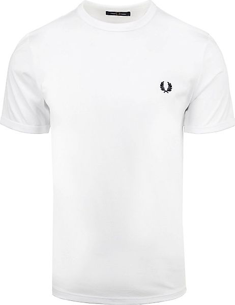 Fred Perry Ringer T-Shirt Weiß - Größe M günstig online kaufen