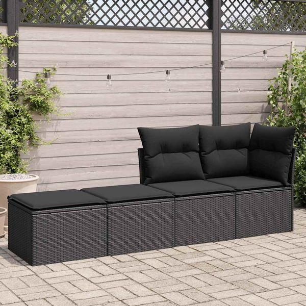 vidaXL Gartenlounge-Set 2-tlg. Garten-Sofagarnitur mit Kissen günstig online kaufen