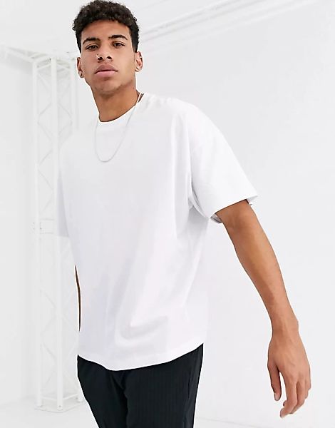 ASOS DESIGN – Oversize-T-Shirt aus Bio-Baumwolle mit Rundhalsausschnitt in günstig online kaufen