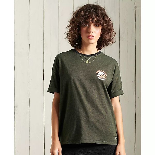 Superdry Military Narrative Boxy Kurzarm T-shirt M Olive Black Feeder günstig online kaufen