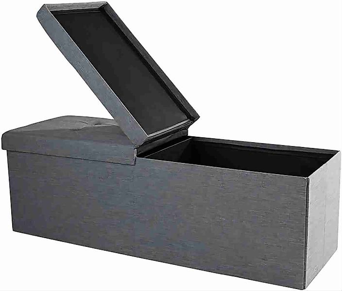 Zedelmaier Sitzbank 114cm mit Stauraum, Sitztruhe,faltbar Aufbewahrungsbox, günstig online kaufen