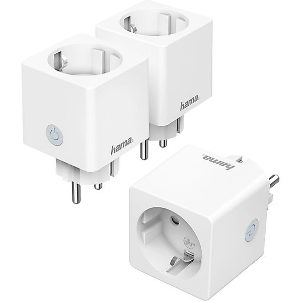 Hama WiFi-Steckdose Klein 3.680 W 16 A Quadratisch Weiß 3er-Pack günstig online kaufen