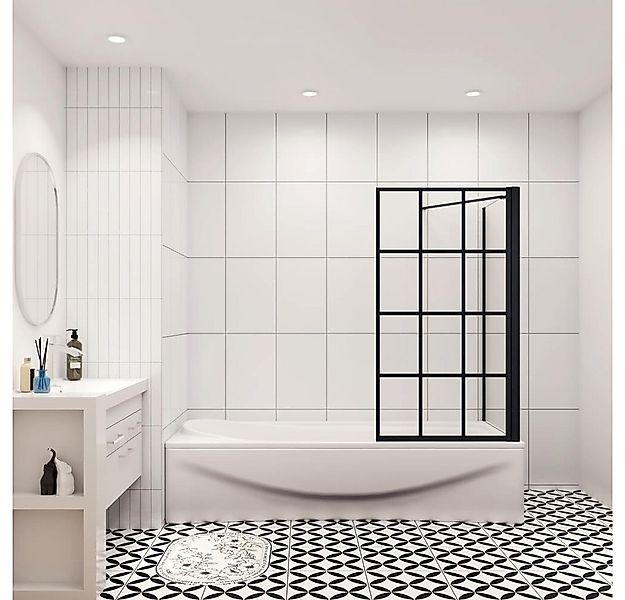 duschspa Badewannenaufsatz 6mm ESG Drehwand mit Seitenwand Duschabtrennung günstig online kaufen