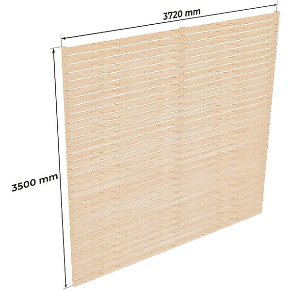 Holzbrüder Carport-Rückwand Ralf Fichte 350 cm x 372 cm Imprägniert günstig online kaufen