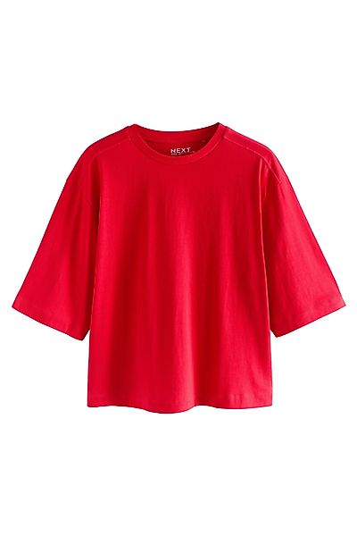 Next T-Shirt Kastiges Relaxed Fit T-Shirt günstig online kaufen