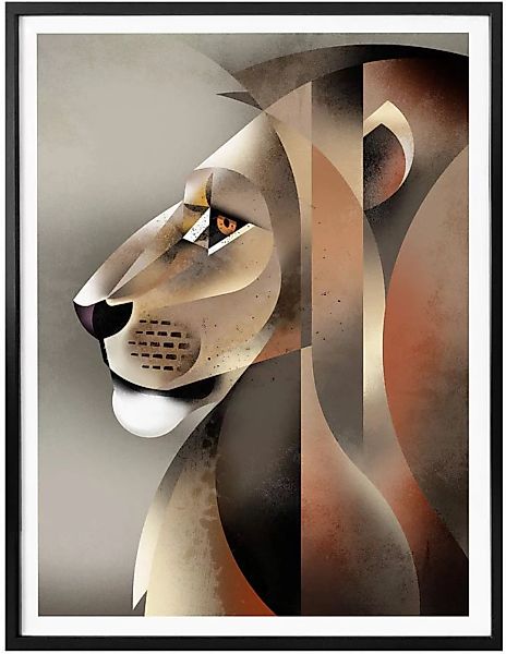 Wall-Art Poster »Lion«, Löwen, (1 St.), Poster ohne Bilderrahmen günstig online kaufen