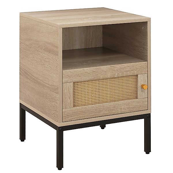 COSTWAY Nachttisch (1-St), Rattan, mit offenem günstig online kaufen