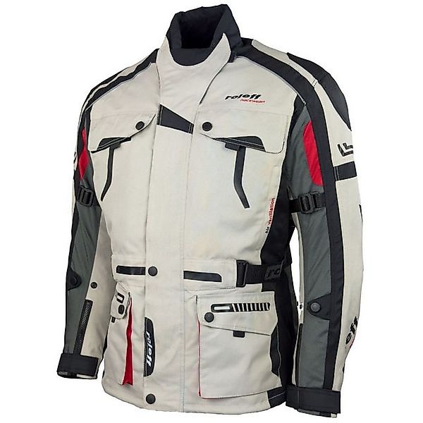 roleff Motorradjacke RO537 Chicago - Schwarz-Grau-Rot, günstig online kaufen