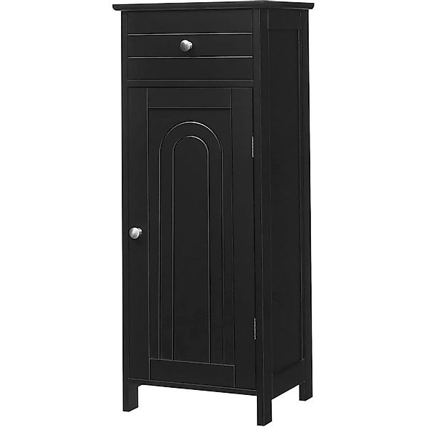 Costway Badezimmerschrank Schmal Schwarz 35 x 30 x 88 cm günstig online kaufen