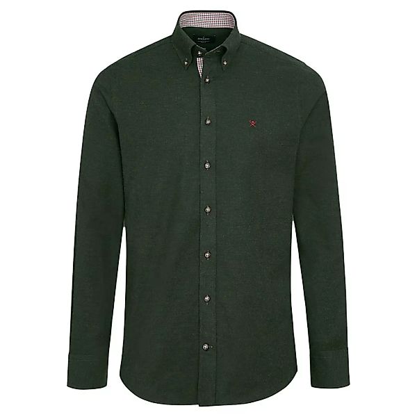 Hackett Melange Flannel Multi Langarm Hemd XL Green günstig online kaufen