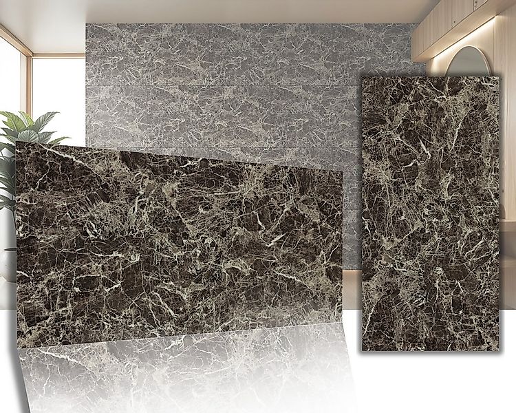 IKHEMalarka Wandpaneel Marmoroptik – Hochwertige PVC Wandverkleidung, BxL: günstig online kaufen