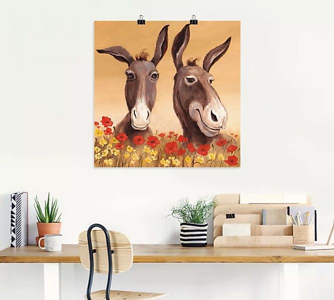 Artland Wandbild »Esel«, Haustiere, (1 St.) günstig online kaufen