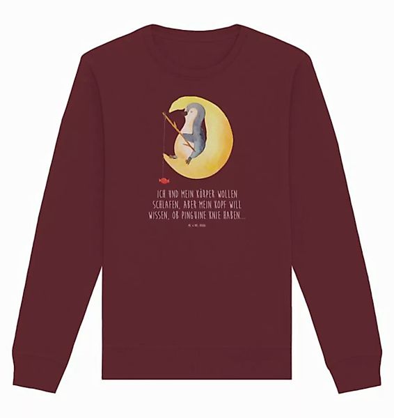 Mr. & Mrs. Panda Longpullover Größe M Pinguin Mond - Burgundy - Geschenk, P günstig online kaufen