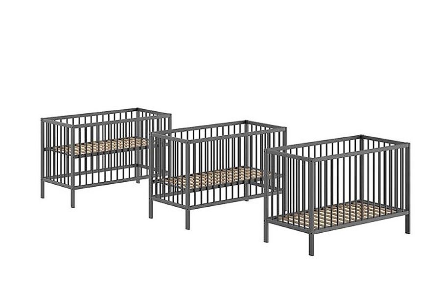 58 aufm Kessel Bettgestell Babybett Kara-lynn 124x65x84 Gitterbett Massivho günstig online kaufen