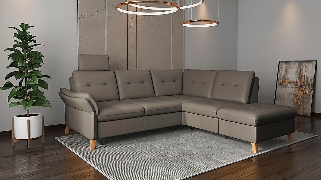 sit&more Ecksofa "Göteborg", inkl. Sitztiefenverstellung, wahlweise mit Bet günstig online kaufen