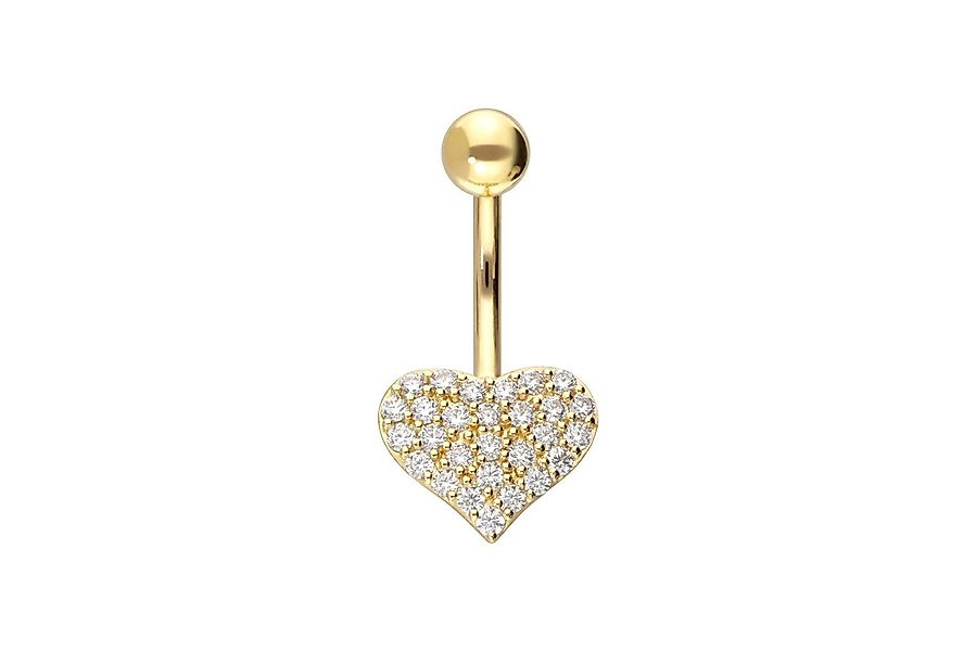 PIERCINGLINE Bauchnabelpiercing 18 Karat Gold Bananabell günstig online kaufen