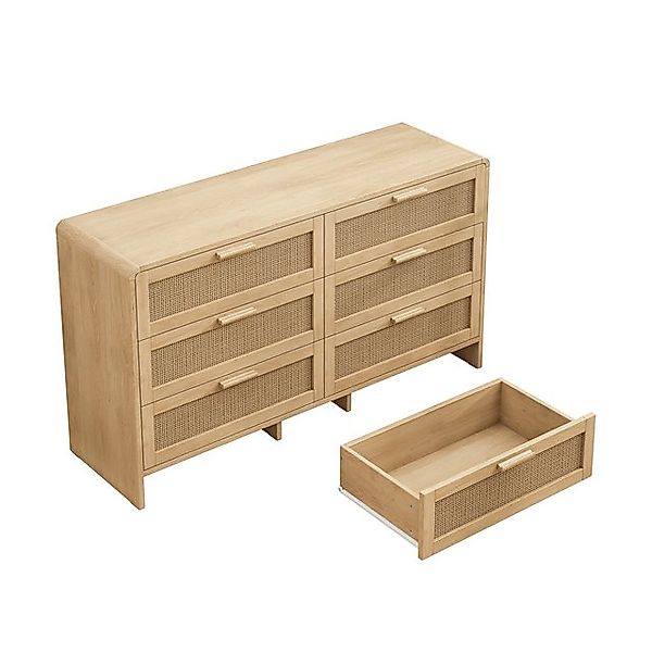 OKWISH Stauraumschrank Rattan Drawer,Rattan Cabinet (Rattan-Eckschrank mit günstig online kaufen