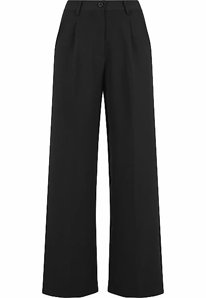 URBAN CLASSICS Stoffhose "Urban Classics Ladies Wide Leg Trousers" günstig online kaufen