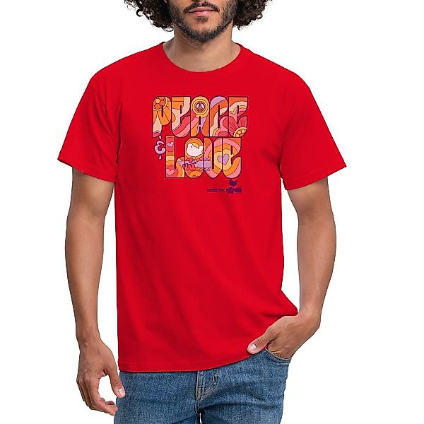 Spreadshirt T-Shirt Woodstock Peace Love Hippie günstig online kaufen